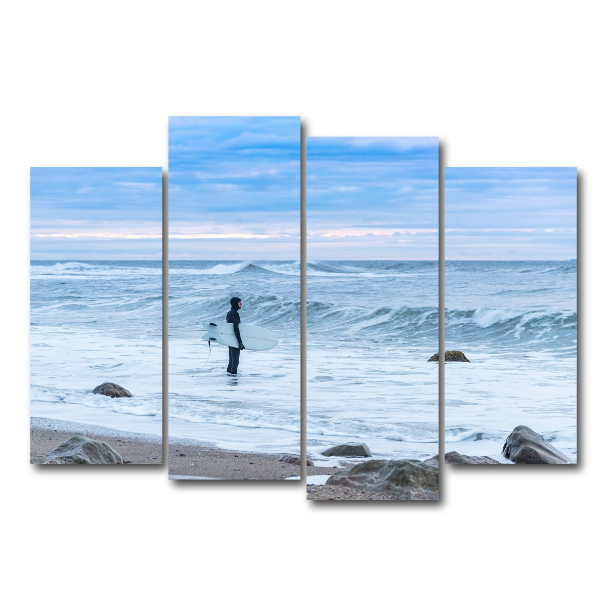 AUTO-MOCKUP WHITE | Montauk Surfer | 4 Piece | Gallery Wrap Canvas | group=4_normal