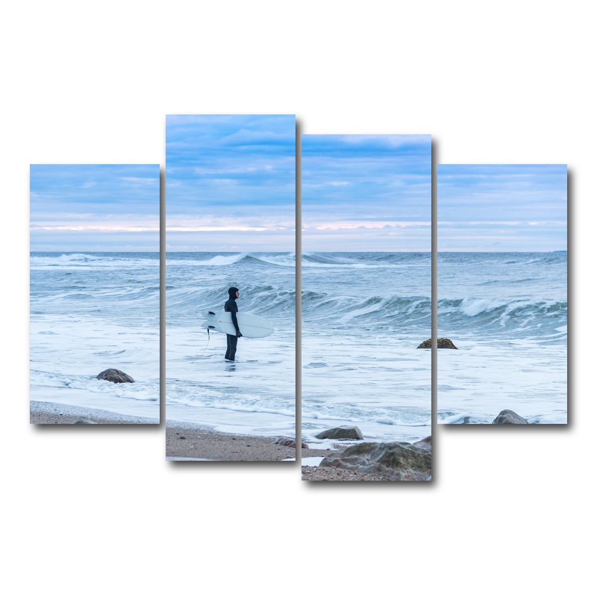 AUTO-MOCKUP WHITE | Montauk Surfer | 4 Piece | Gallery Wrap Canvas | group=4_short