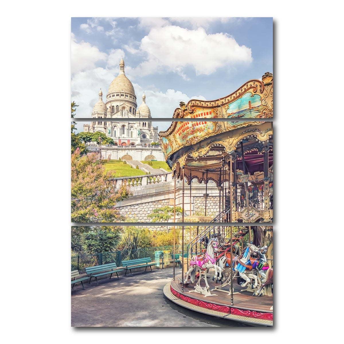 AUTO-MOCKUP WHITE | Montmartre | 3 Piece | Gallery Wrap Canvas | group=12x24_stacked