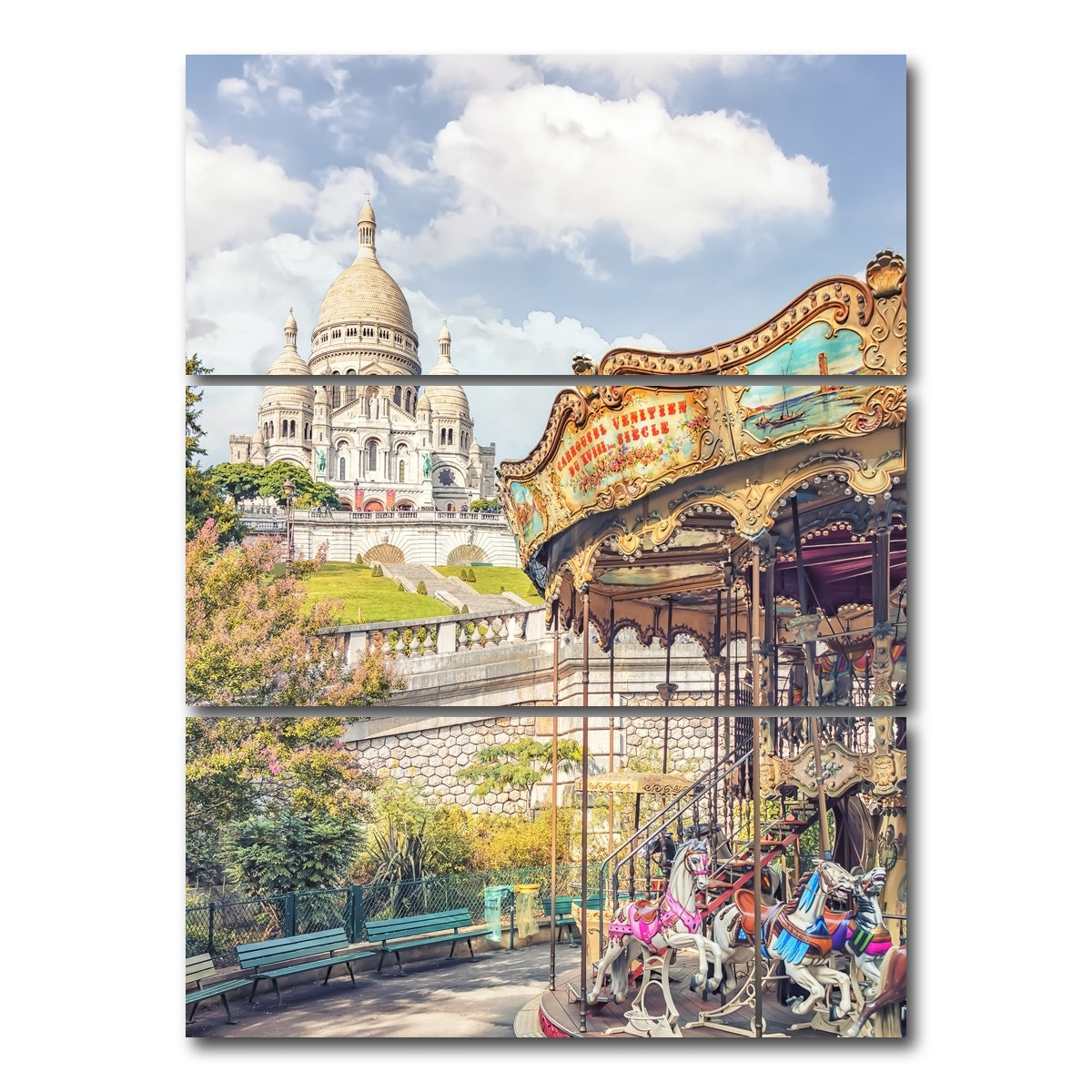 AUTO-MOCKUP WHITE | Montmartre | 3 Piece | Gallery Wrap Canvas | group=8x18_stacked