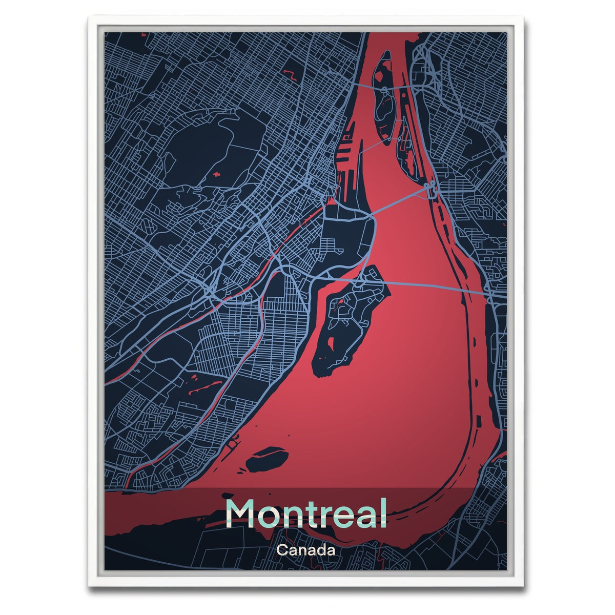 AUTO-MOCKUP WHITE | Montreal | 1 Piece | White Framed Canvas | group=3x4
