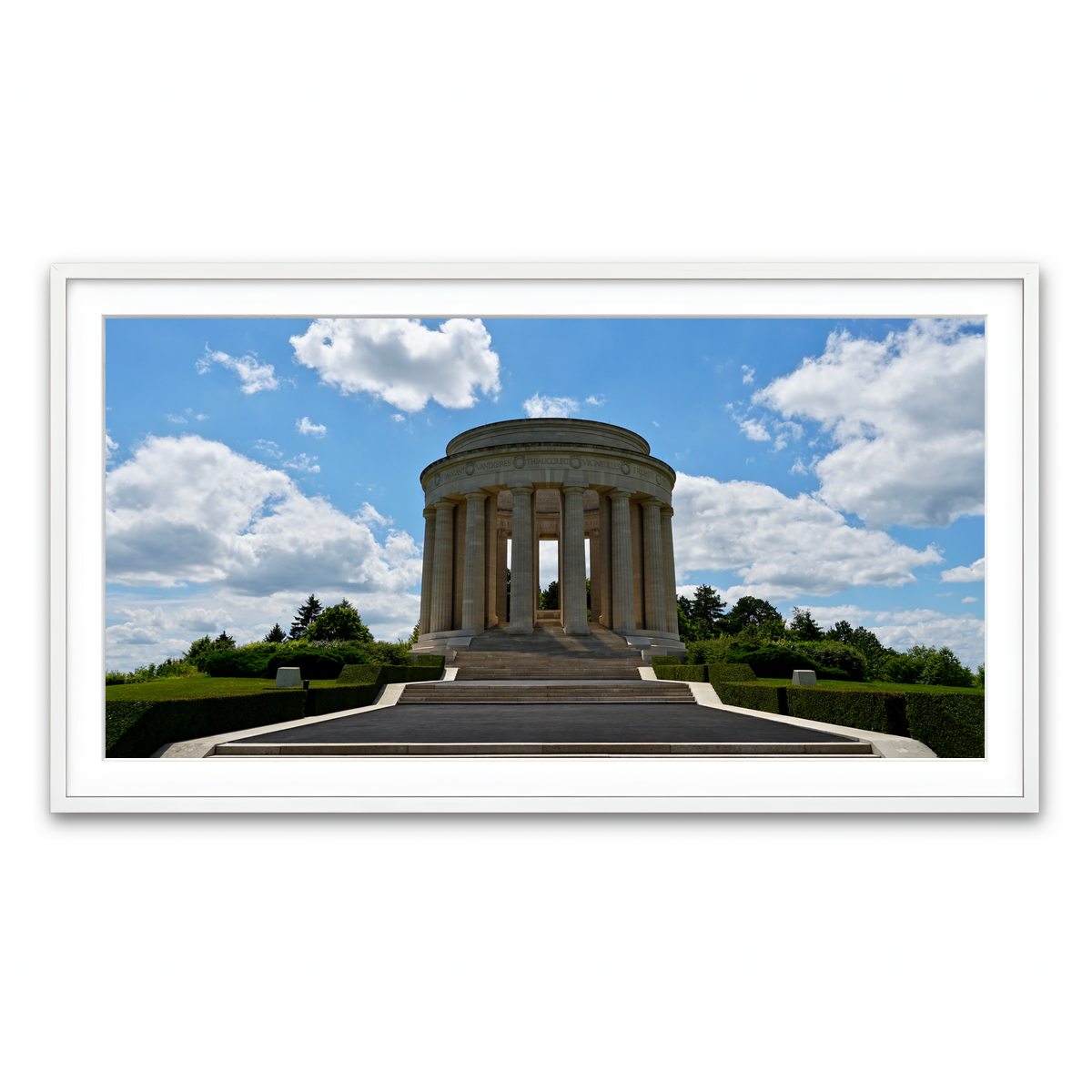 Framed Print 2x1 White