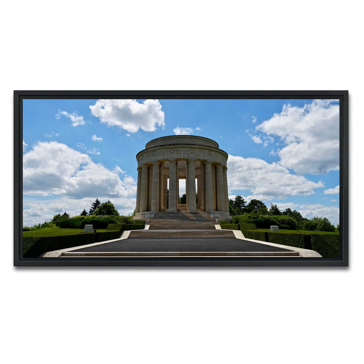 AUTO-MOCKUP WHITE | Montsec US WWI Memorial | 1 Piece | Black Framed Canvas | group=2x1