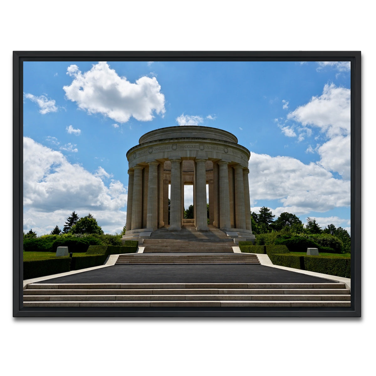 AUTO-MOCKUP WHITE | Montsec US WWI Memorial | 1 Piece | Black Framed Canvas | group=4x3