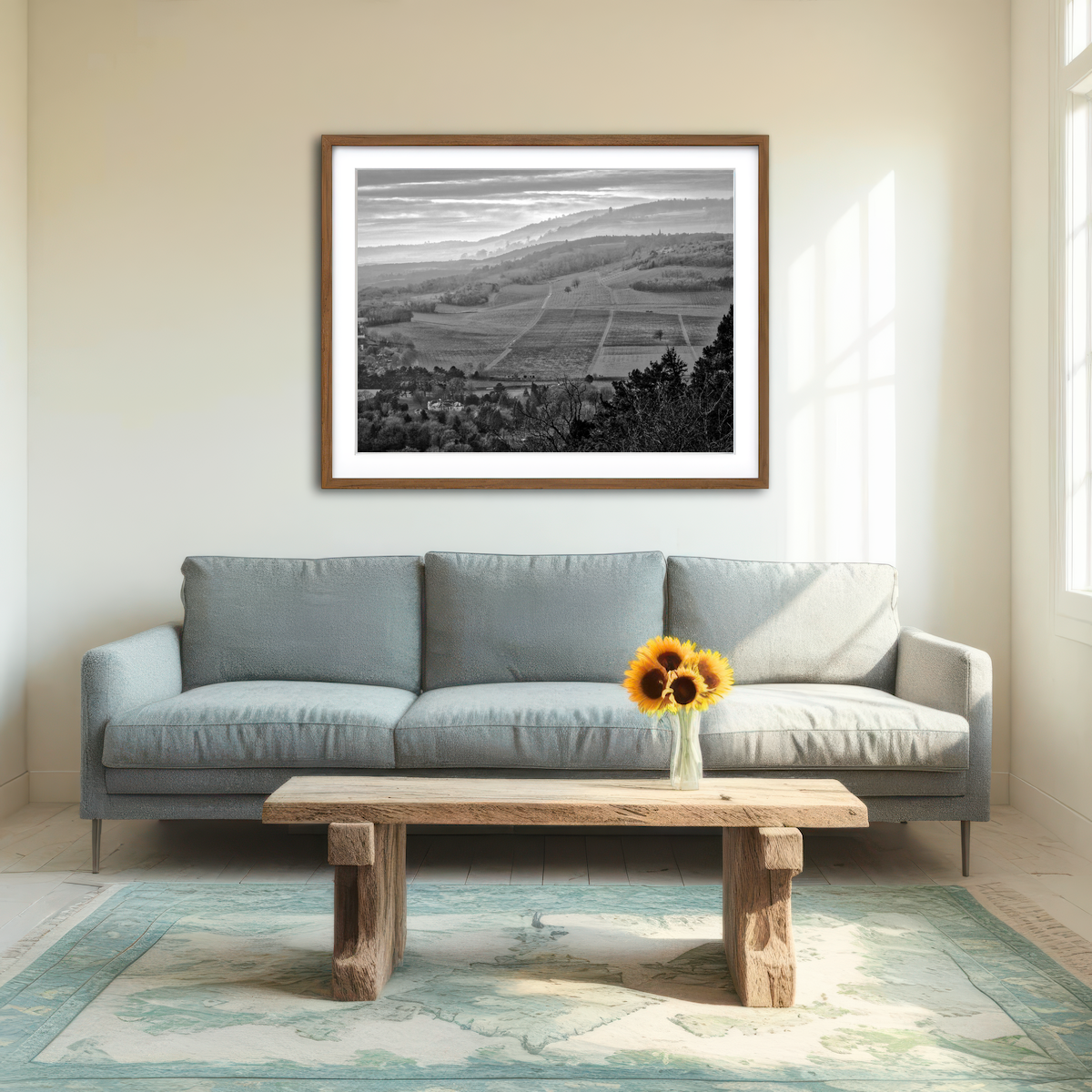 AUTO-MOCKUP ROOM | Moody Hills Wall Art