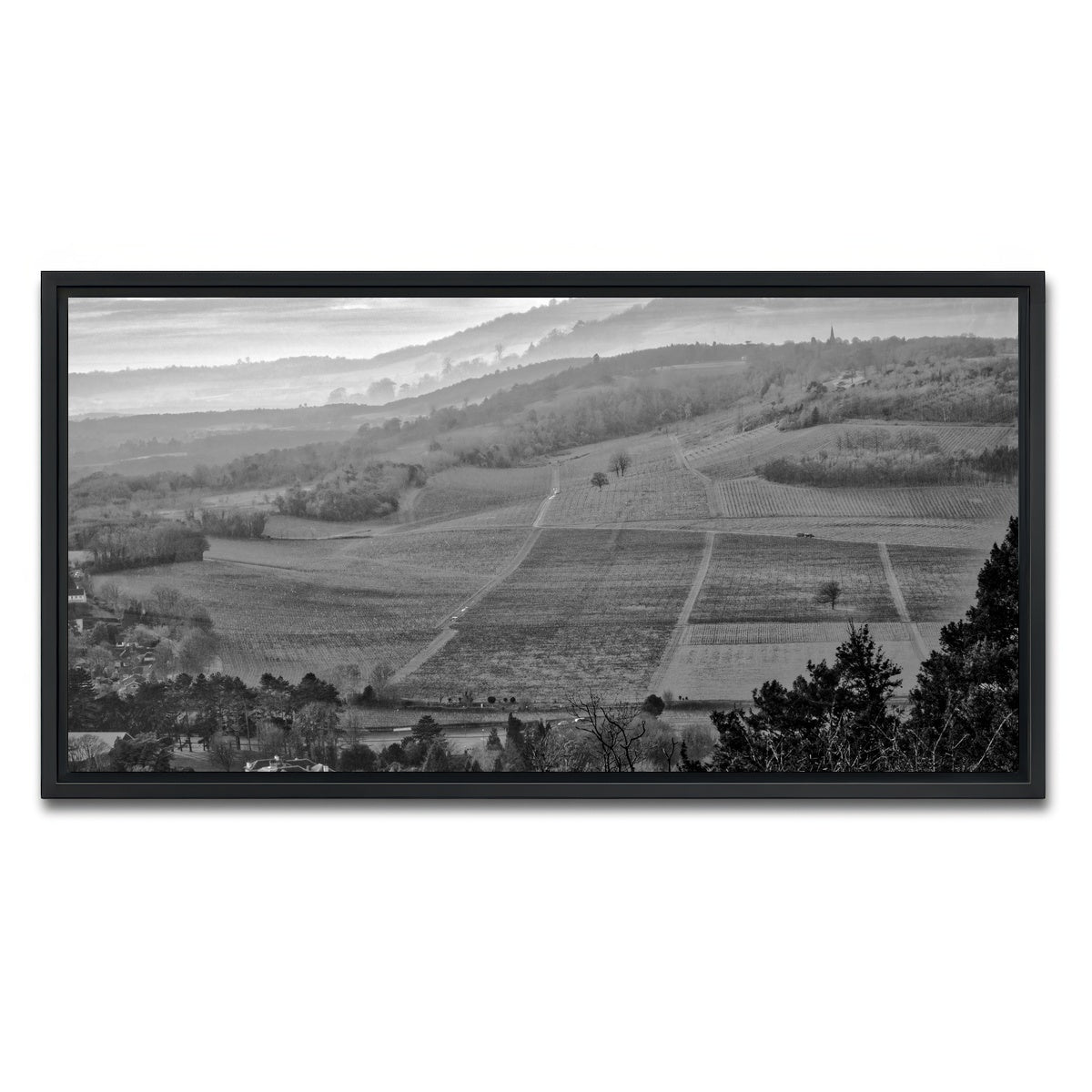 AUTO-MOCKUP WHITE | Moody Hills | 1 Piece | Black Framed Canvas | group=2x1