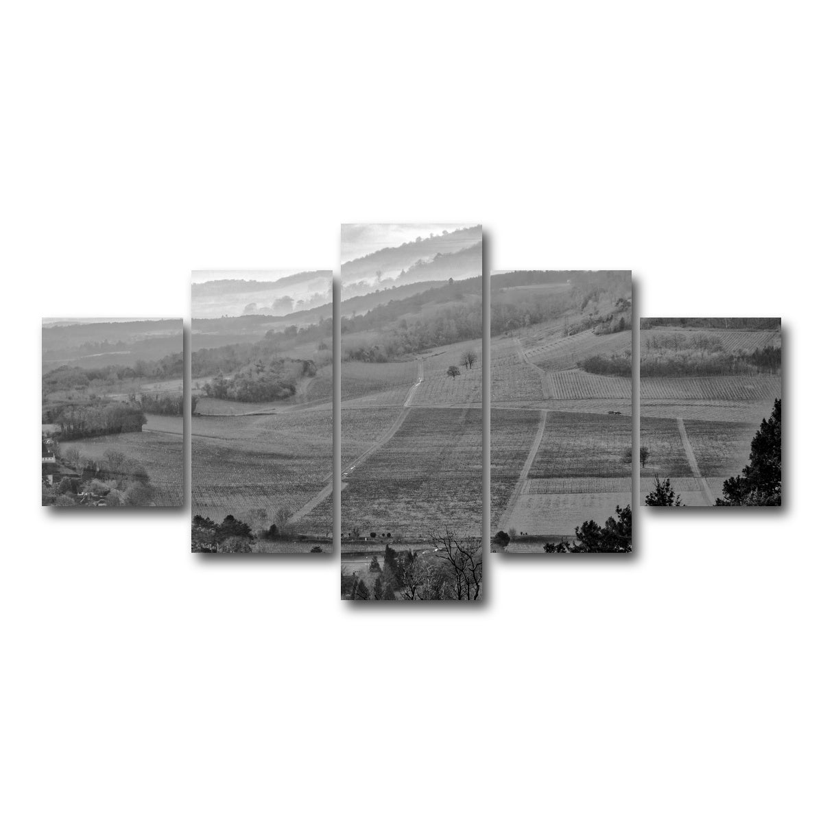 AUTO-MOCKUP WHITE | Moody Hills | 5 Piece | Gallery Wrap Canvas | group=5_short