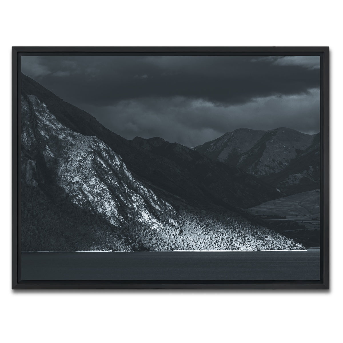 AUTO-MOCKUP WHITE | Moody Lake | 1 Piece | Black Framed Canvas | group=4x3
