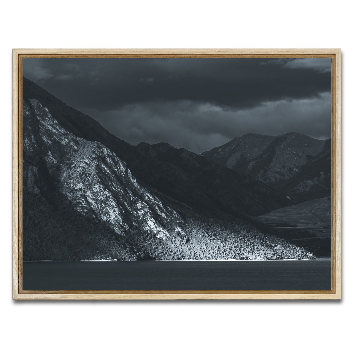 AUTO-MOCKUP WHITE | Moody Lake | 1 Piece | Natural Framed Canvas | group=4x3
