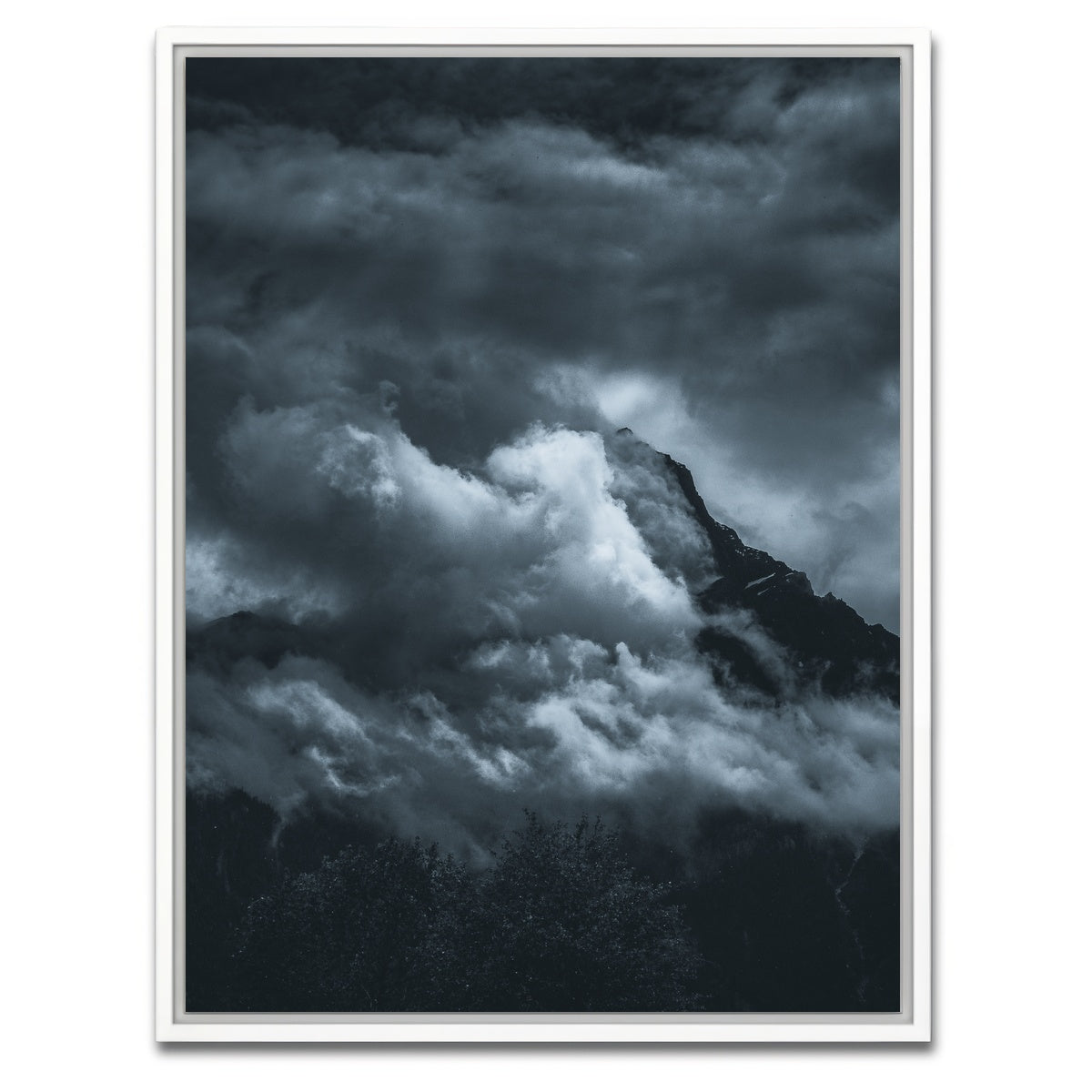 AUTO-MOCKUP WHITE | Moody Mountains | 1 Piece | White Framed Canvas | group=3x4