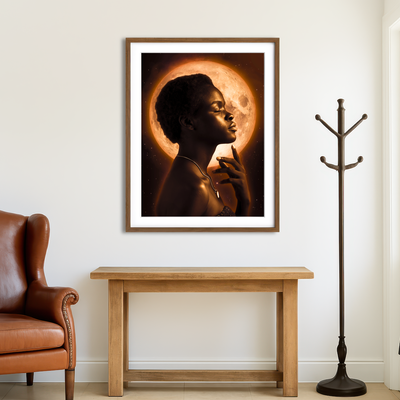 AUTO-MOCKUP ROOM | Moon Art Wall Art