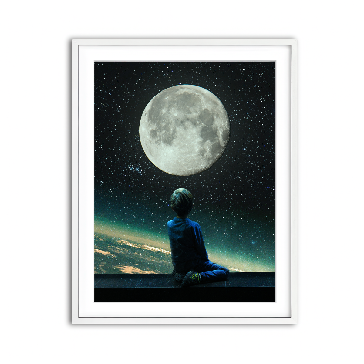 Framed Print 3x4 White