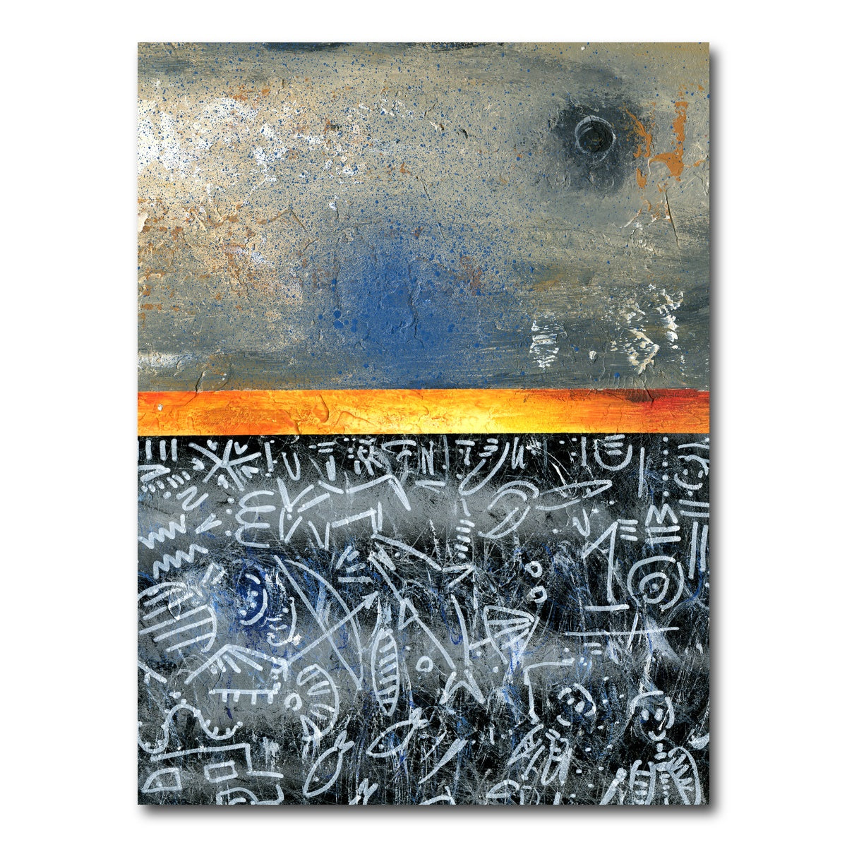 AUTO-MOCKUP WHITE | Moon Chalk Orange | 1 Piece | Gallery Wrap Canvas | group=3x4