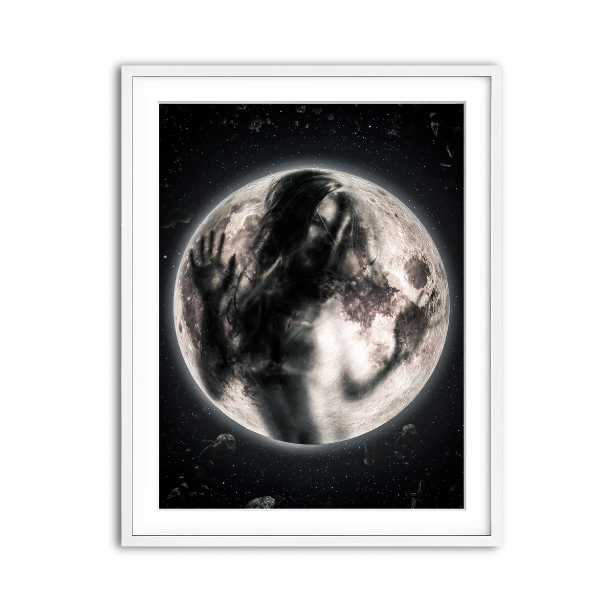 Framed Print 3x4 White