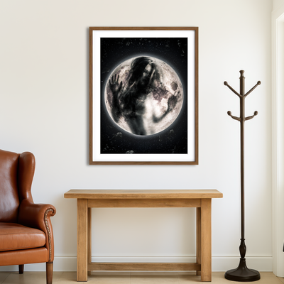 AUTO-MOCKUP ROOM | Moon Girl Wall Art