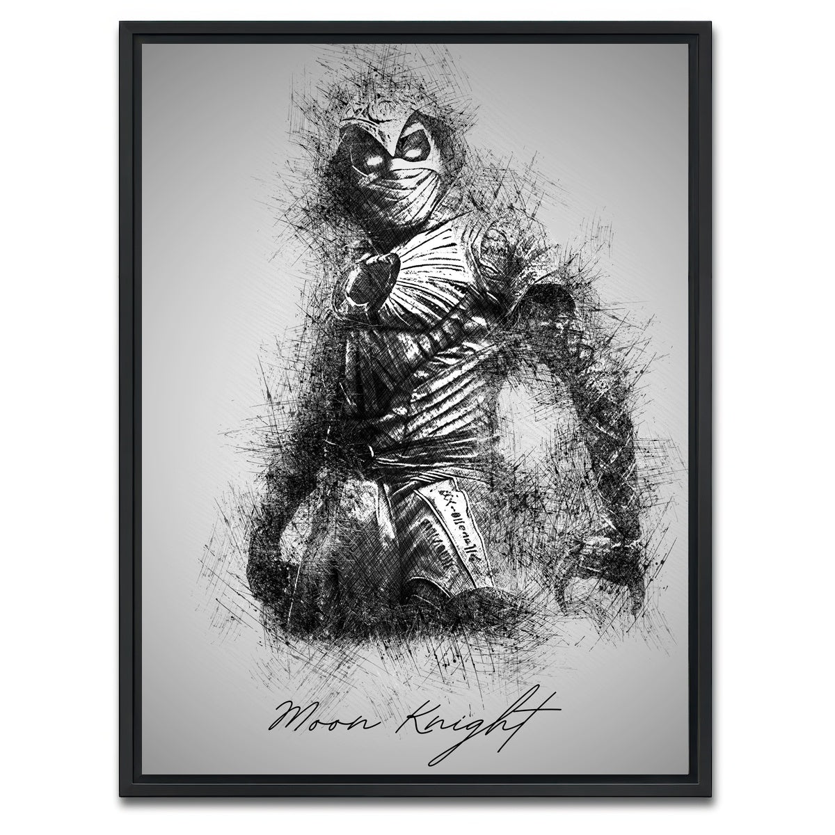 AUTO-MOCKUP WHITE | Moon Knight | 1 Piece | Black Framed Canvas | group=3x4