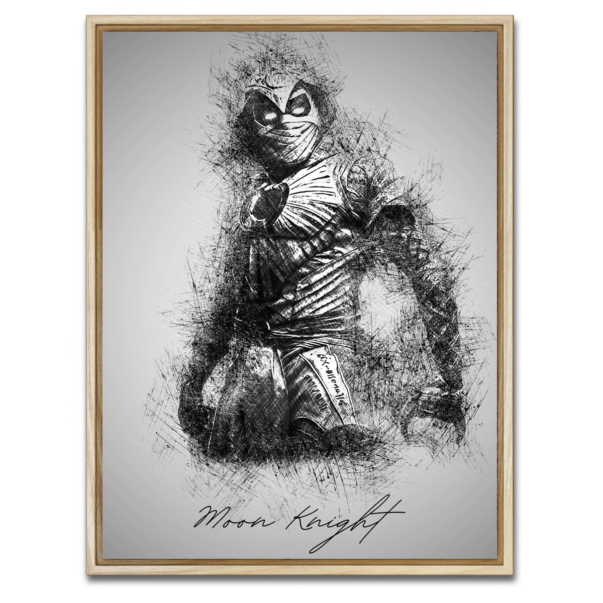 AUTO-MOCKUP WHITE | Moon Knight | 1 Piece | Natural Framed Canvas | group=3x4