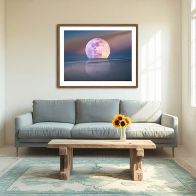 AUTO-MOCKUP ROOM | Moon Rise Wall Art