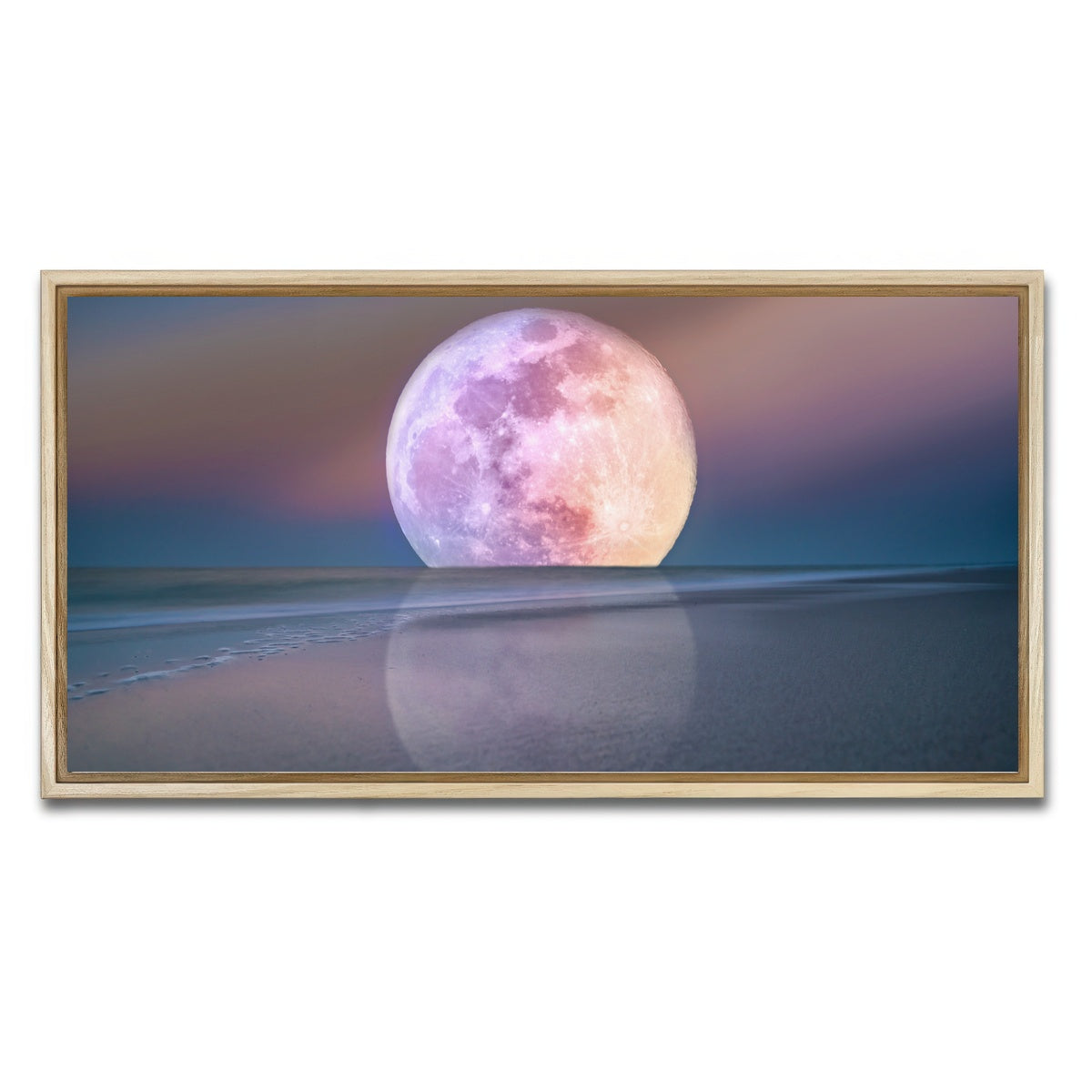 AUTO-MOCKUP WHITE | Moon Rise | 1 Piece | Natural Framed Canvas | group=2x1