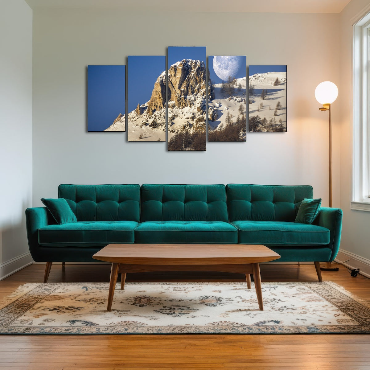 AUTO-MOCKUP ROOM | Moon and mountain