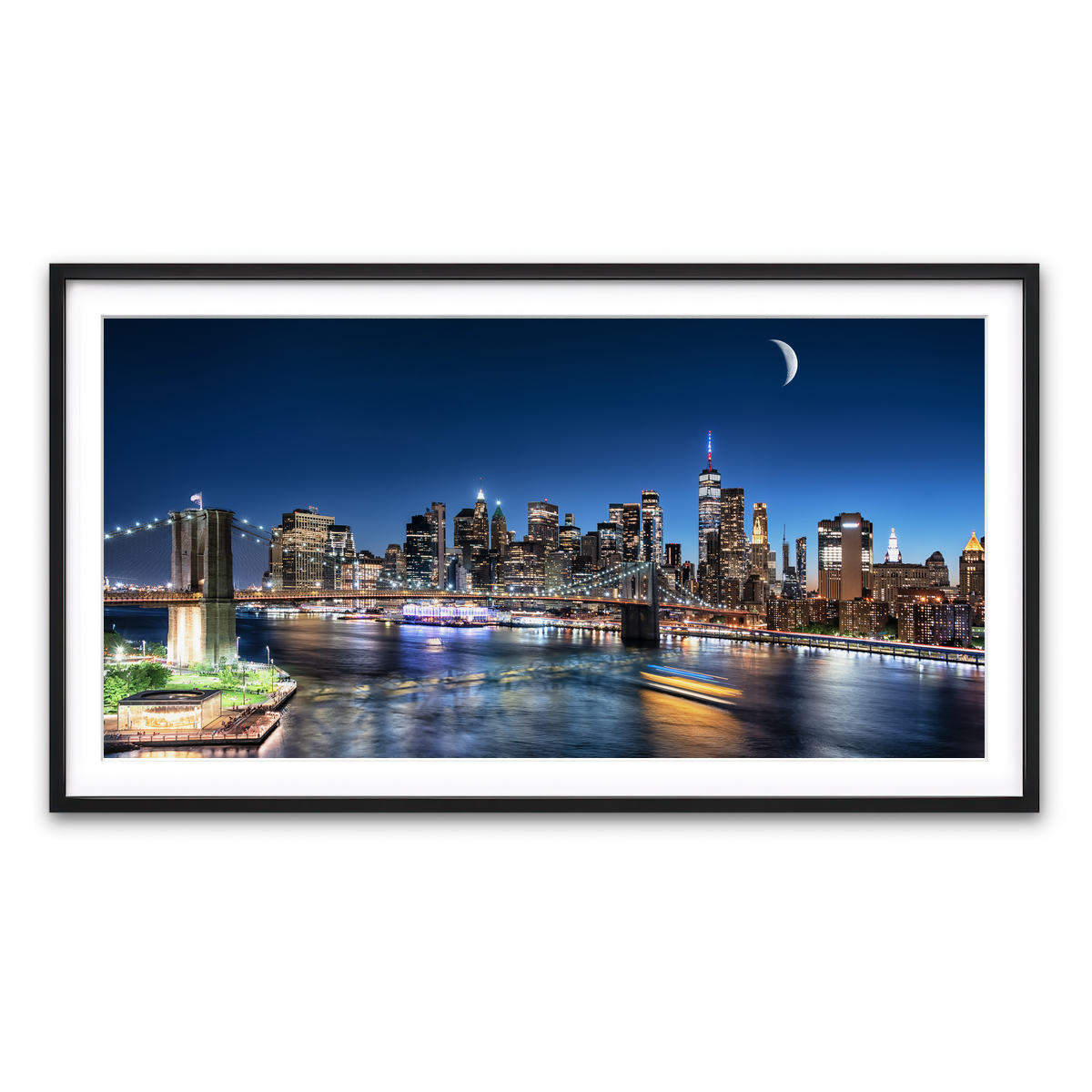 Framed Print 2x1 Black