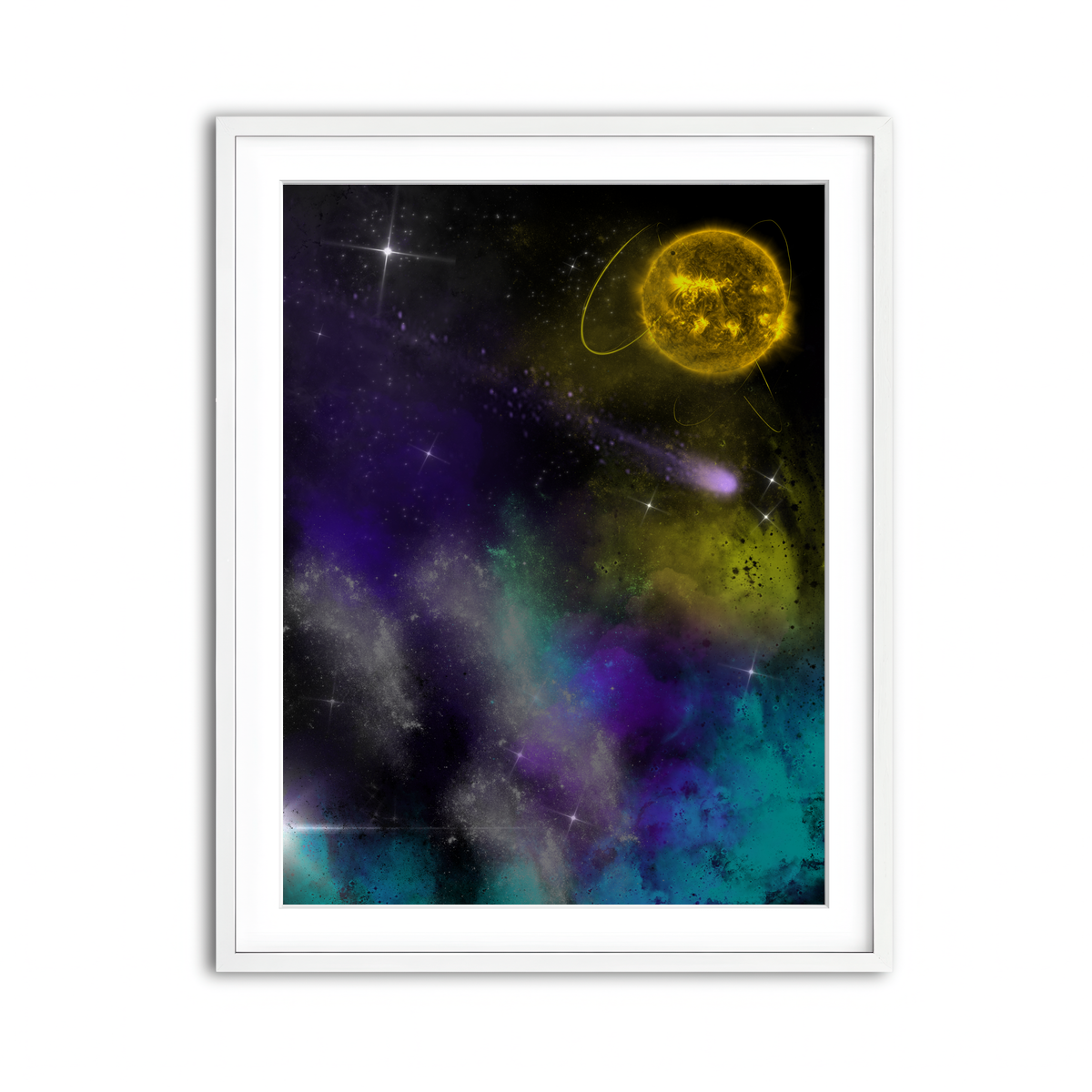 Framed Print 3x4 White
