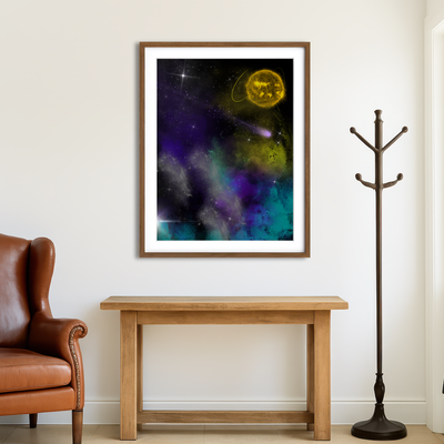 AUTO-MOCKUP ROOM | Moons Wall Art