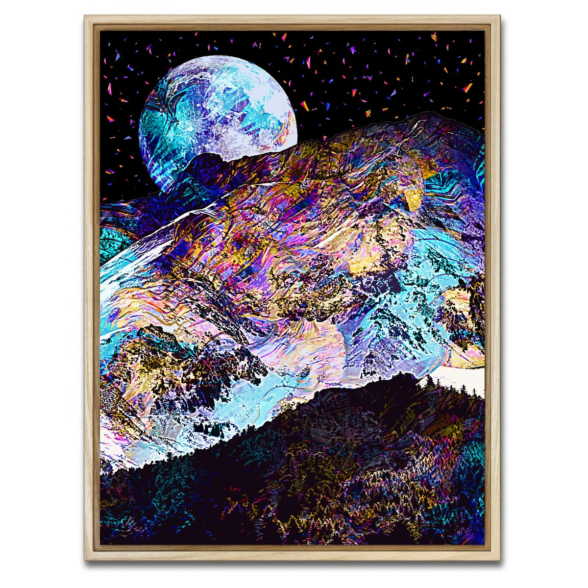 AUTO-MOCKUP WHITE | Moonscape 12 | 1 Piece | Natural Framed Canvas | group=3x4