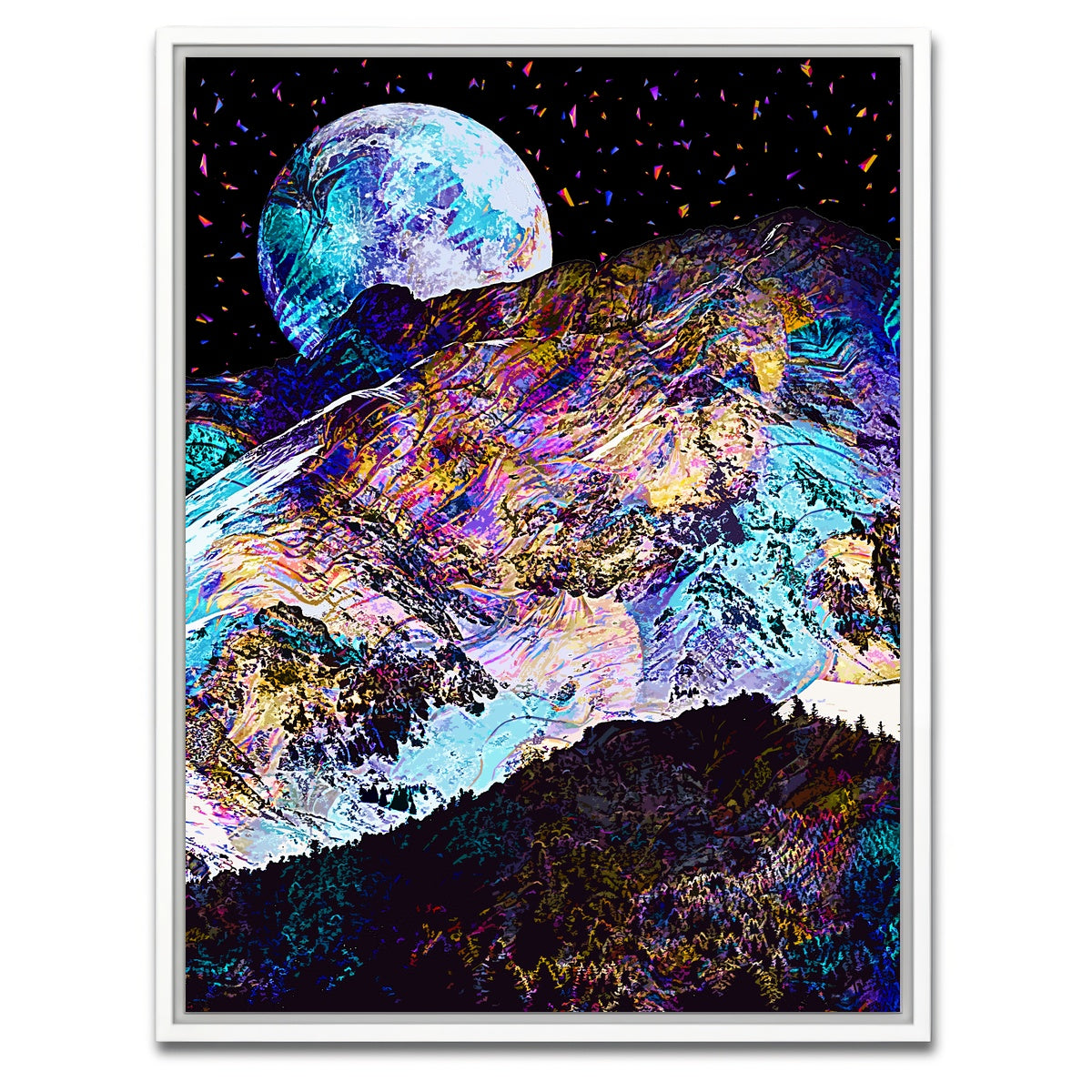 AUTO-MOCKUP WHITE | Moonscape 12 | 1 Piece | White Framed Canvas | group=3x4