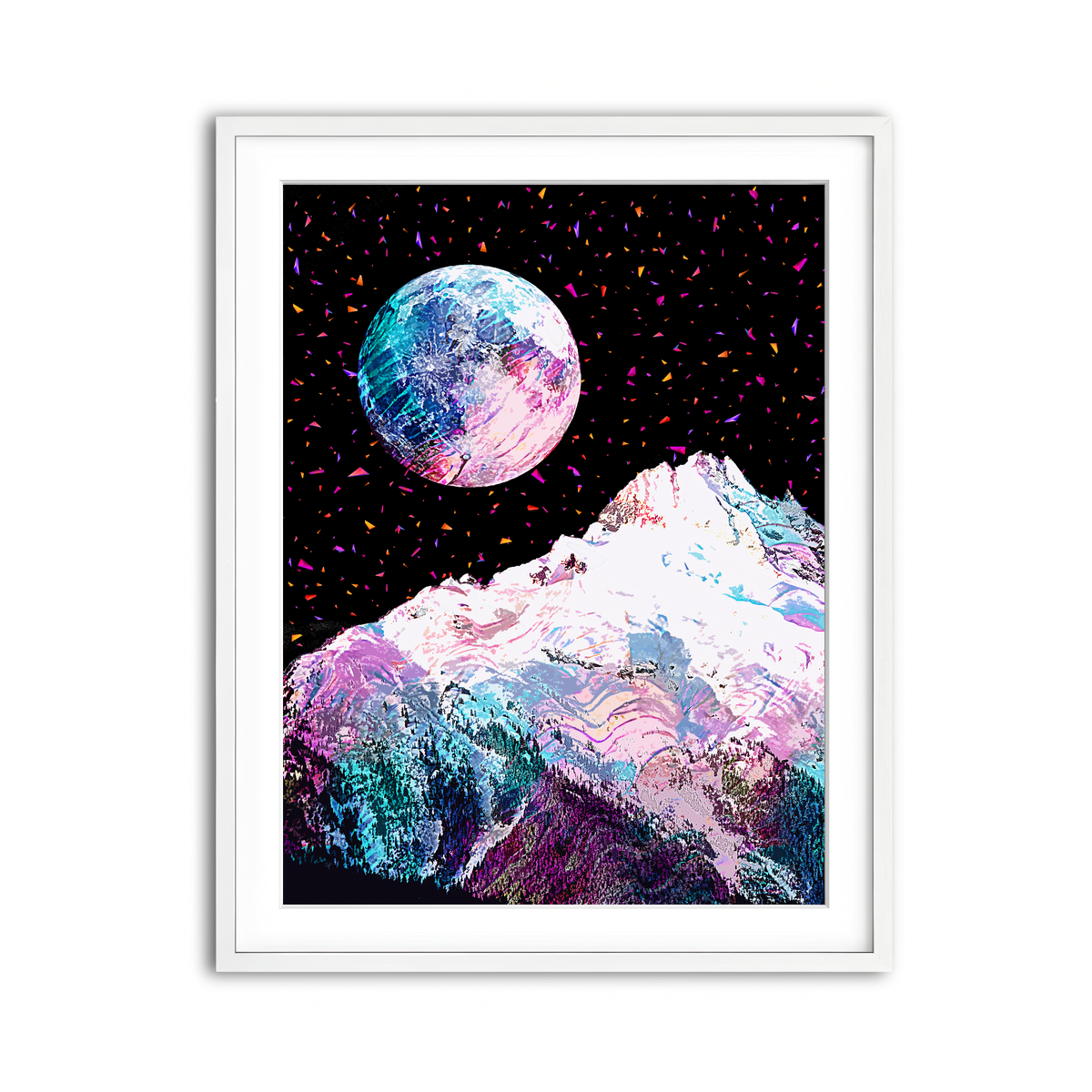 Framed Print 3x4 White