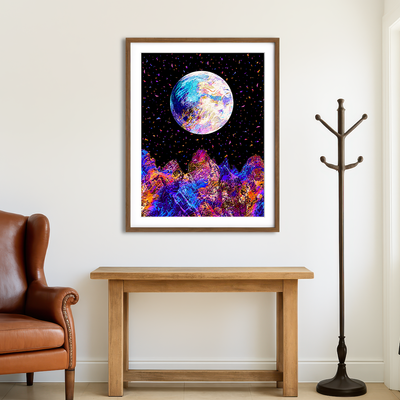 AUTO-MOCKUP ROOM | Moonscape 18 Wall Art