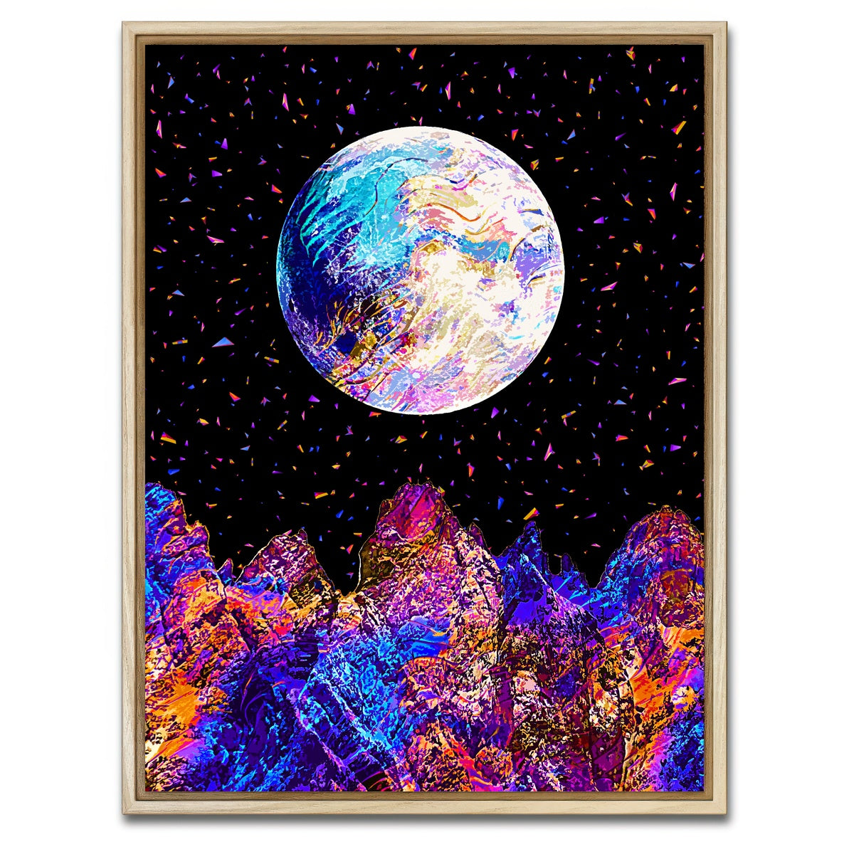AUTO-MOCKUP WHITE | Moonscape 18 | 1 Piece | Natural Framed Canvas | group=3x4