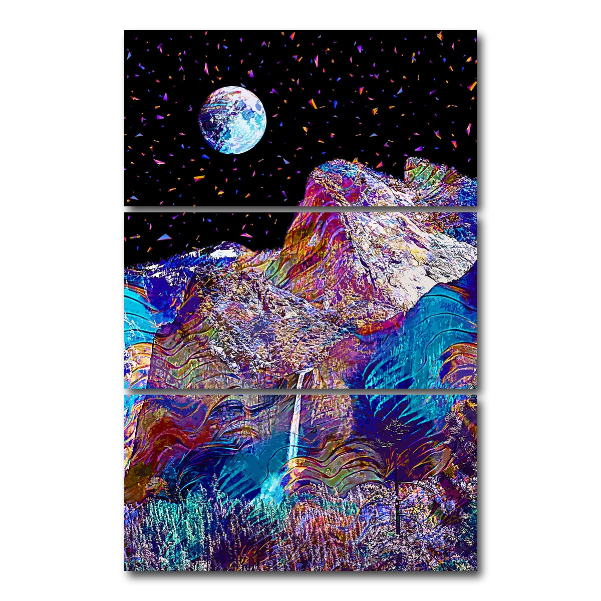 AUTO-MOCKUP WHITE | Moonscape 19 | 3 Piece | Gallery Wrap Canvas | group=12x24_stacked