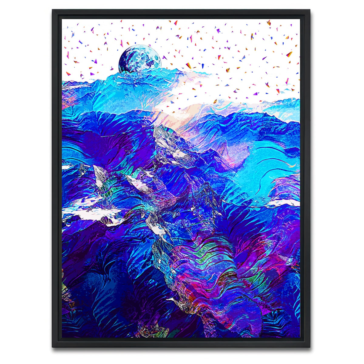 AUTO-MOCKUP WHITE | Moonscape 1 | 1 Piece | Black Framed Canvas | group=3x4