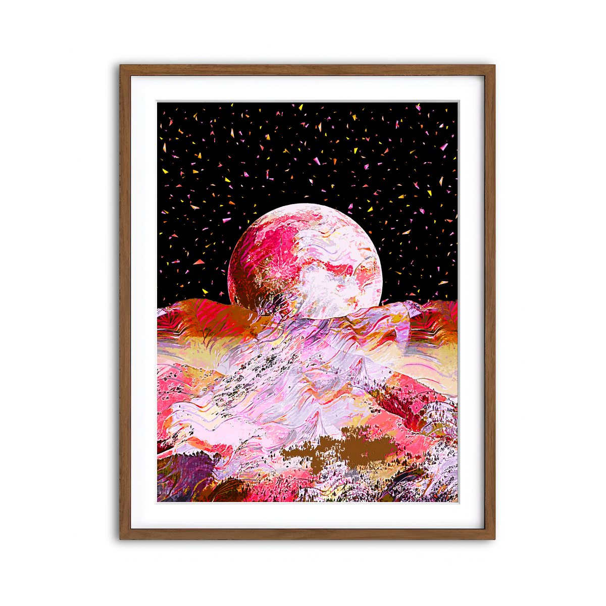 Framed Print 3x4 Walnut