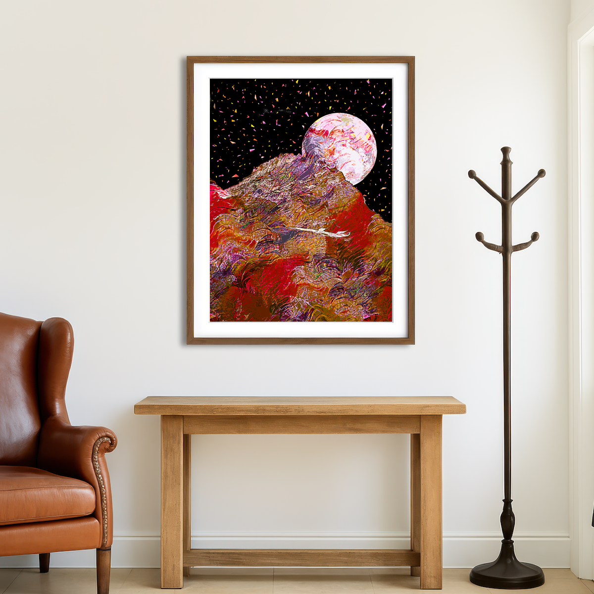 AUTO-MOCKUP ROOM | Moonscape 4 Wall Art