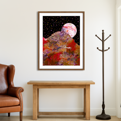 AUTO-MOCKUP ROOM | Moonscape 4 Wall Art