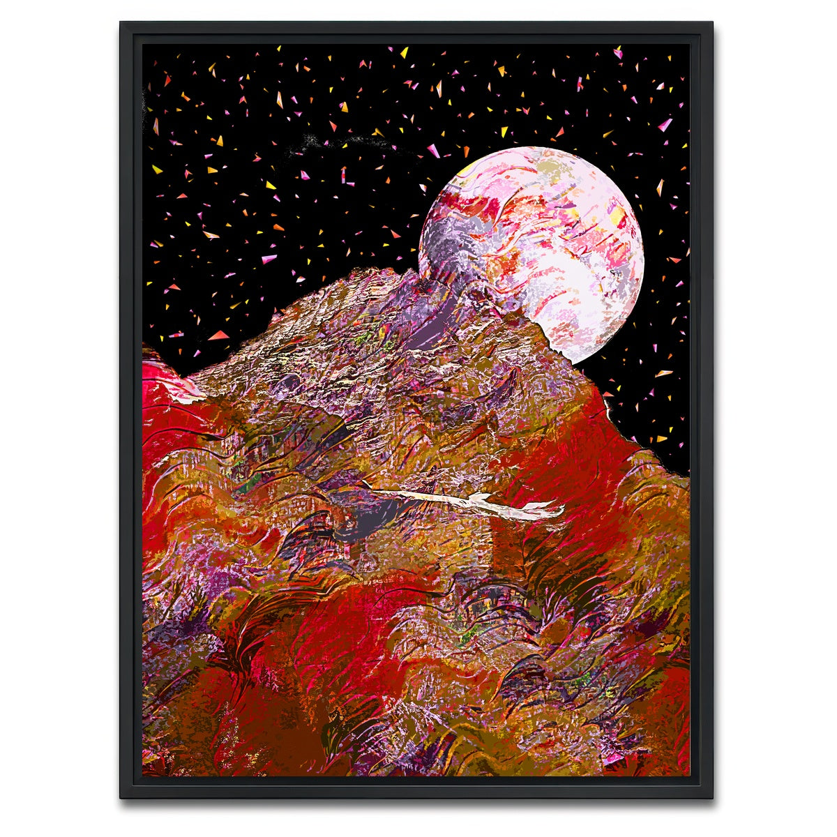 AUTO-MOCKUP WHITE | Moonscape 4 | 1 Piece | Black Framed Canvas | group=3x4