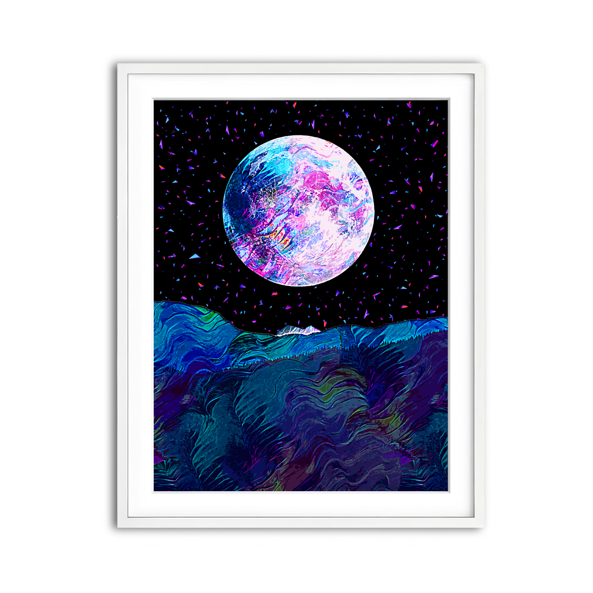 Framed Print 3x4 White