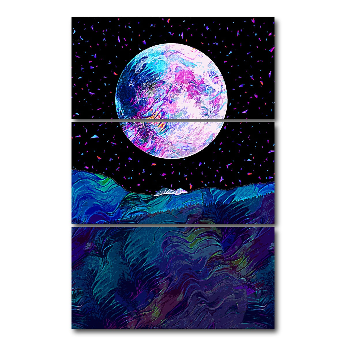 AUTO-MOCKUP WHITE | Moonscape 6 | 3 Piece | Gallery Wrap Canvas | group=12x24_stacked