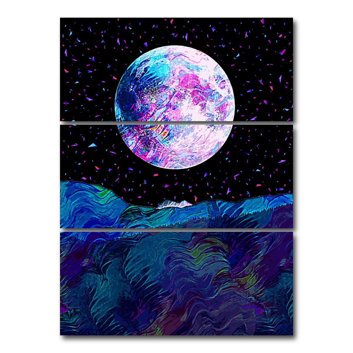 AUTO-MOCKUP WHITE | Moonscape 6 | 3 Piece | Gallery Wrap Canvas | group=8x18_stacked