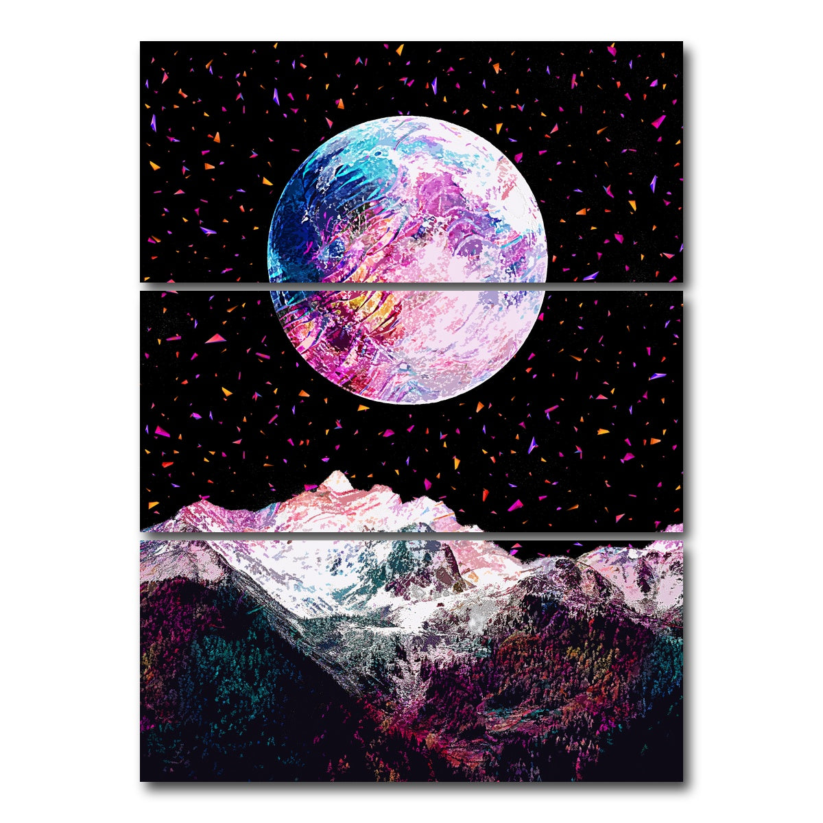 AUTO-MOCKUP WHITE | Moonscape 7 | 3 Piece | Gallery Wrap Canvas | group=8x18_stacked