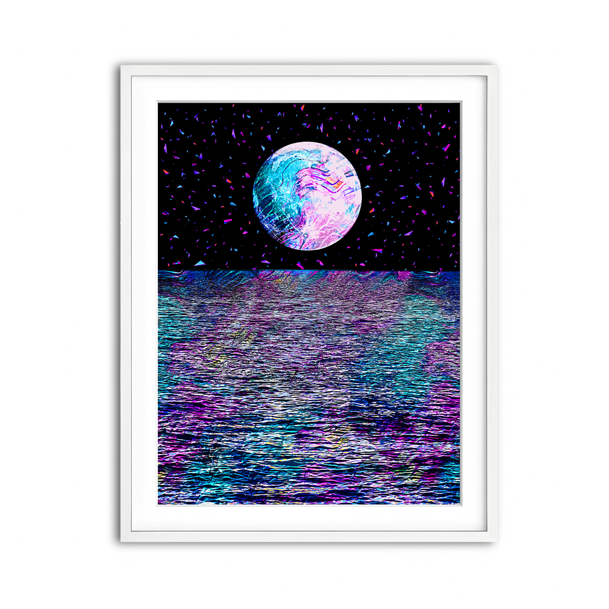 Framed Print 3x4 White