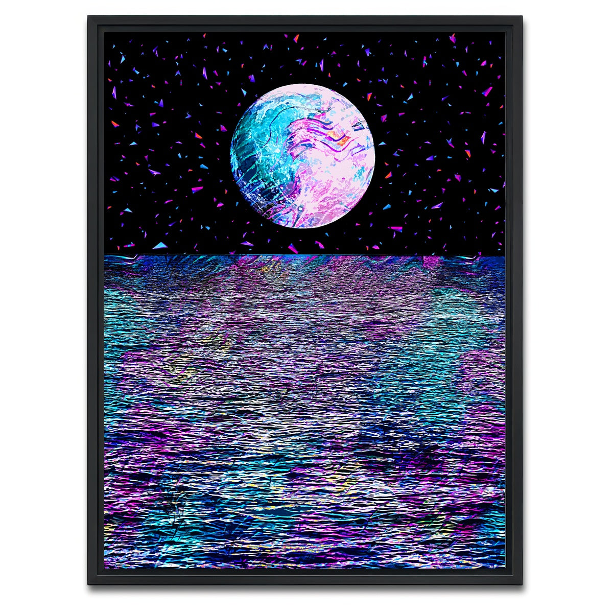 AUTO-MOCKUP WHITE | Moonscape 9 | 1 Piece | Black Framed Canvas | group=3x4