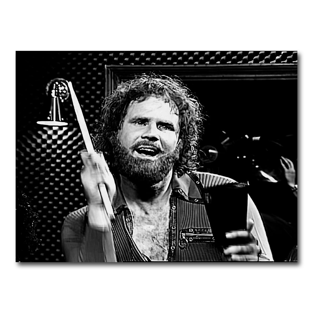 AUTO-MOCKUP WHITE | More Cowbell Grayscale | 1 Piece | Gallery Wrap Canvas | group=4x3