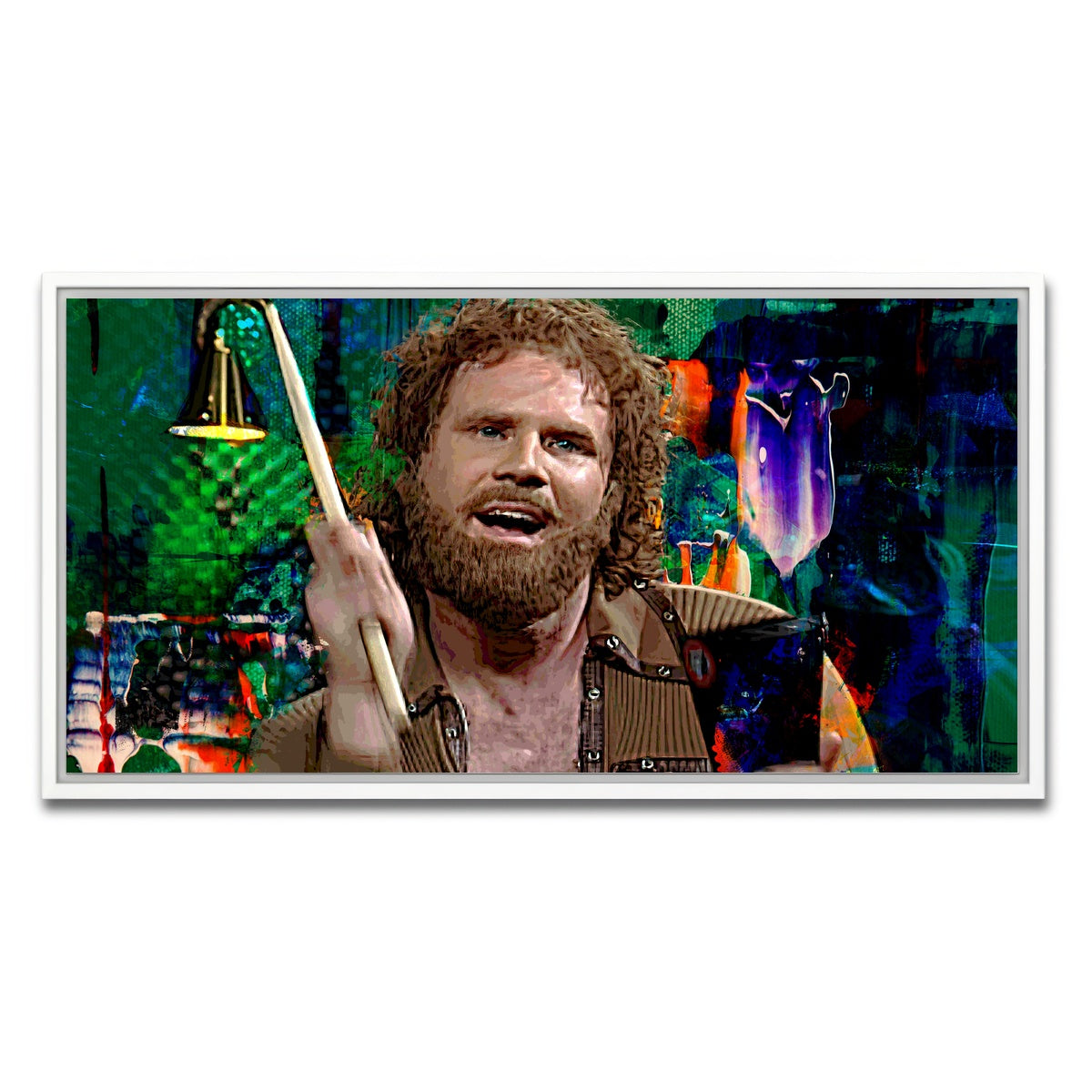 AUTO-MOCKUP WHITE | More Cowbell | 1 Piece | White Framed Canvas | group=2x1