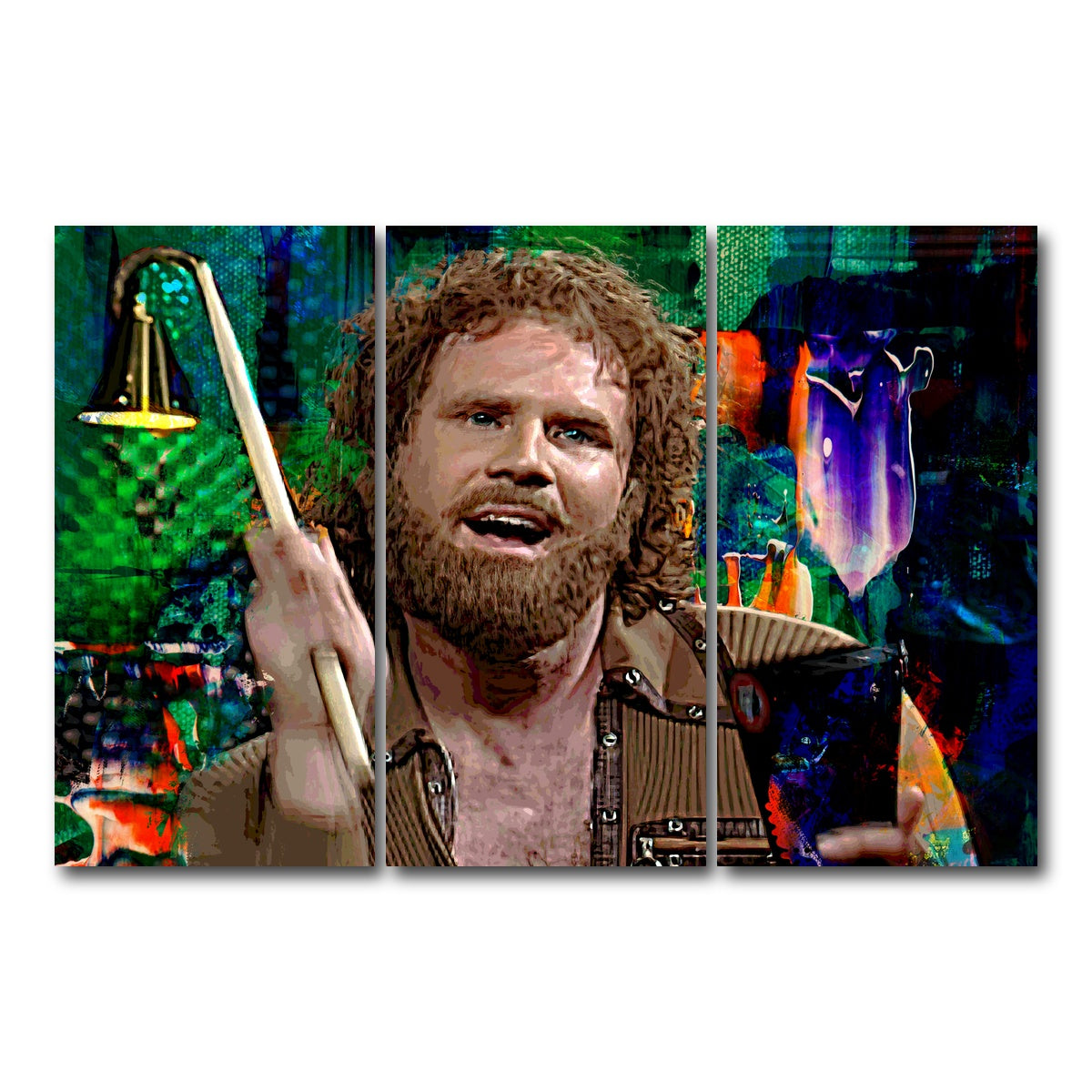 AUTO-MOCKUP WHITE | More Cowbell | 3 Piece | Gallery Wrap Canvas | group=12x24