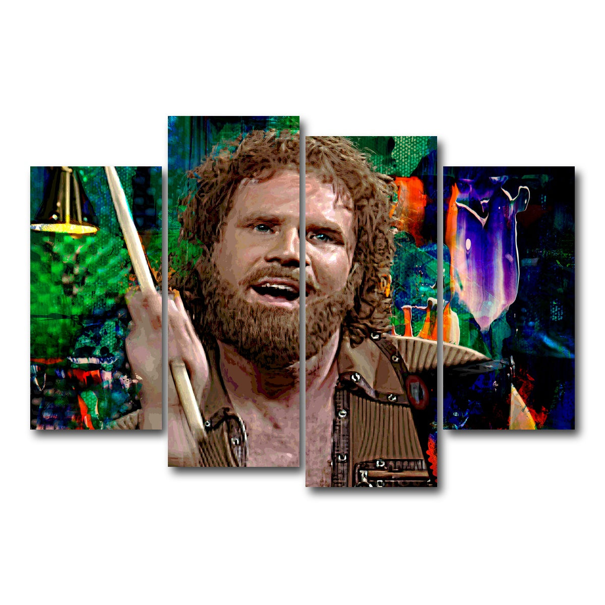 AUTO-MOCKUP WHITE | More Cowbell | 4 Piece | Gallery Wrap Canvas | group=4_short