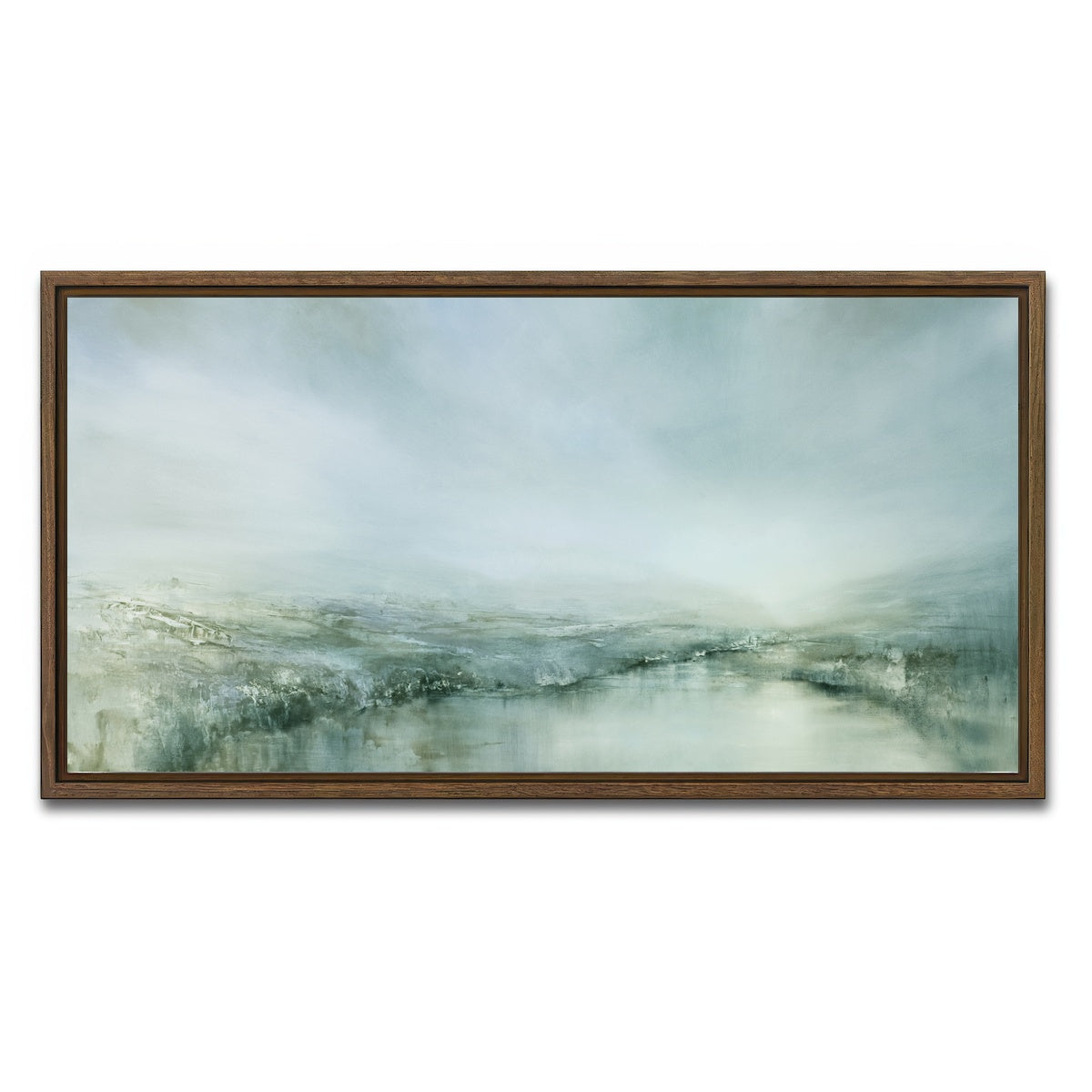 AUTO-MOCKUP WHITE | Morgentau | 1 Piece | Walnut Framed Canvas | group=2x1