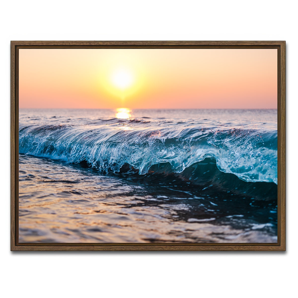 AUTO-MOCKUP WHITE | Morning Break | 1 Piece | Walnut Framed Canvas | group=4x3